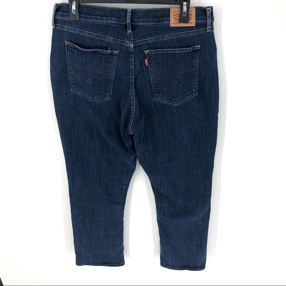 Levi’s Classic Straight Jeans Pants Blue Denim Stretch Modern Size 31 Short - Picture 4 of 13